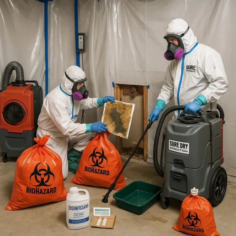 Contaminated Water Handling Protocols process in Barker Heights, NC
